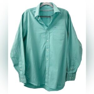 Southern Tide Men’s Button Down Shirt Medium Green Long Sleeve Stretch